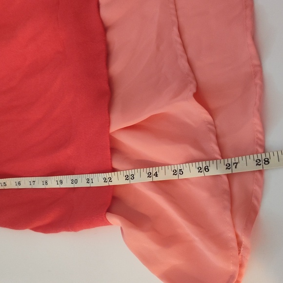 Worthington Coral Sweater with Chiffon Hem - Picture 4 of 12